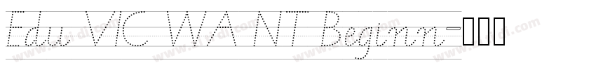 Edu VIC WA NT Beginn字体转换
